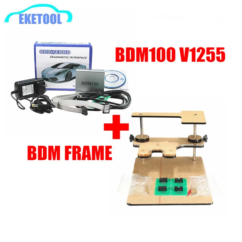 La mejor combinación BDM100 V1255 + BDM FRAME un conjunto OBDII ECC Chip Tuning Programming ECC fun