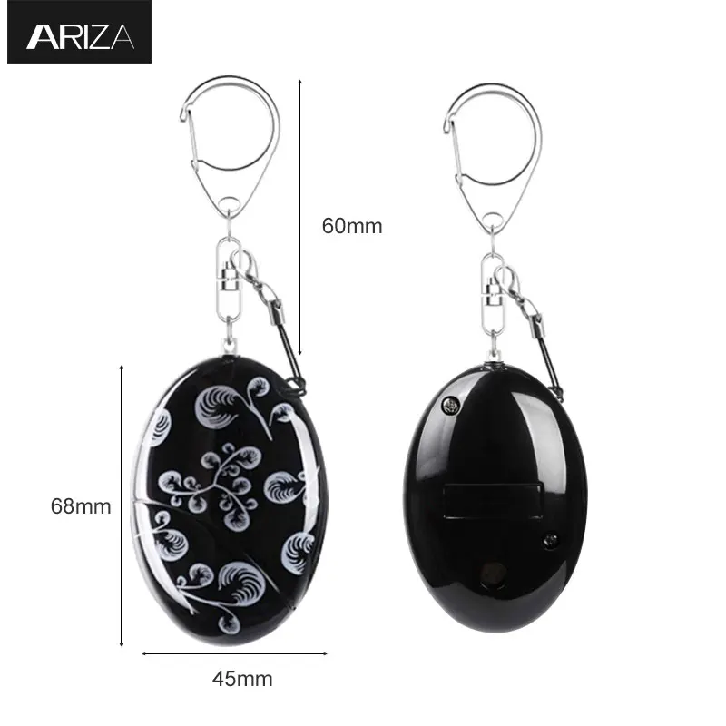

Ariza Waterproof Self-defense Personal Alarm Keychain 120dB Siren Alarm Anti-attack Security Keychain Alarm for Girls Students