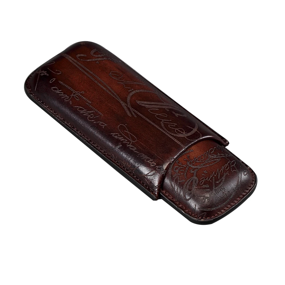

2017 FILDENS vintage handmade genuine leather humidor