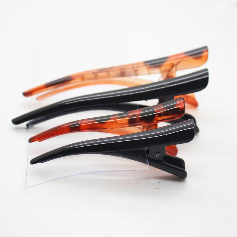 4 Pcs/ Set Black /tortoiseshell Multi Size Alligator Hair Clips Plastic