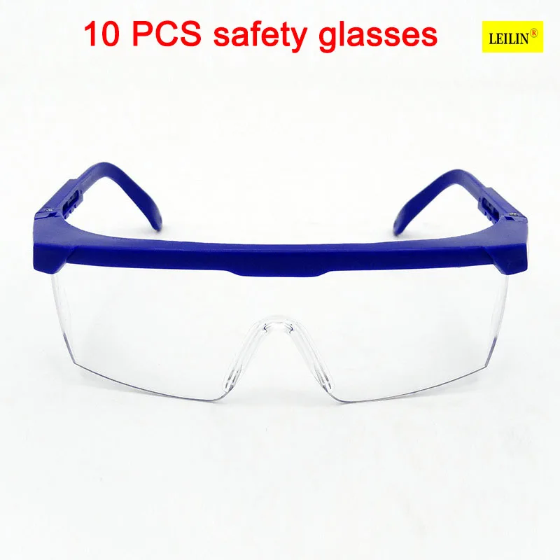 10 шт. gafas de seguridad протекцион синие прозрачные защитные очки для денег бандаж Регулируемые очки безопасности