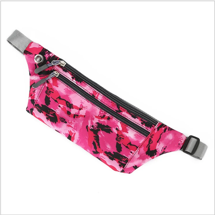 Мужские многофункциональные тактические камуфляжные карманы для альпинизма и бега на заказ, Модные Карманы для мобильного телефона - Цвет: Pink