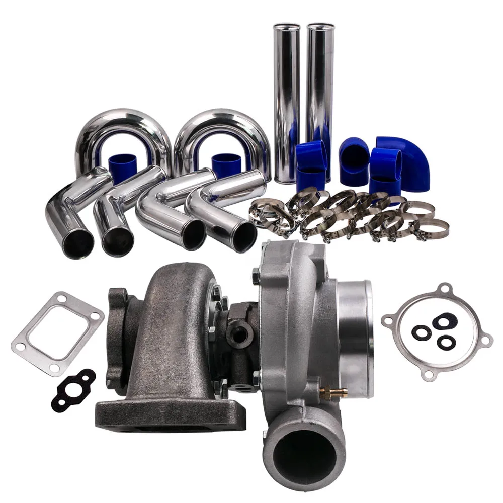 

Turbo Intercooler Pipe Kit 76mm for Nissan Safari Patrol 4.2L TD42 Diesel GQ Y60 Turbine T3 GT3582 GT35 A/R 0 .63 0.7