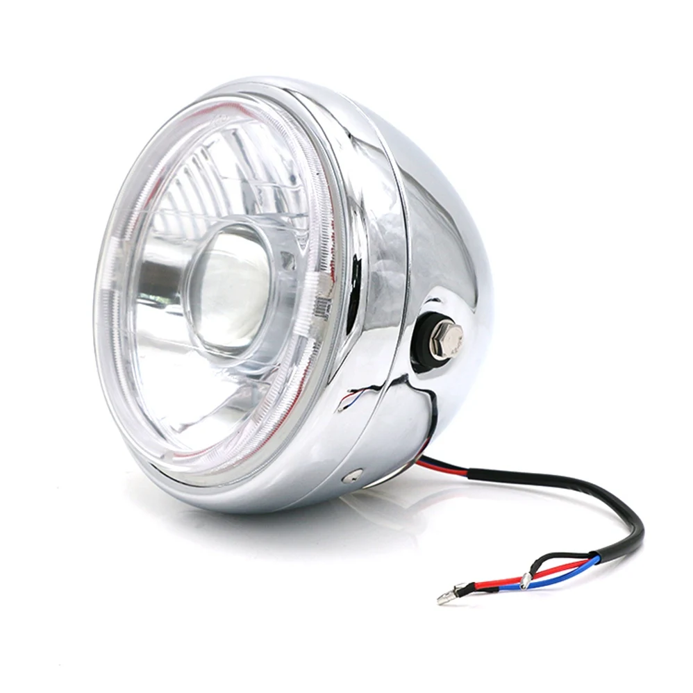 7 дюймов мотоцикл светодиодный налобный фонарь лампа для Sportster Кафе Racer Bobber холодные белые фары головной свет лампы