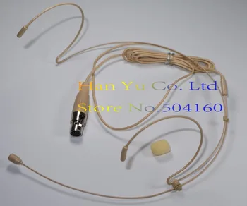 

Dual Ear Hook Mic Headworn Headset Head Microphone For Shure ALL XLR 3PIN TA3F