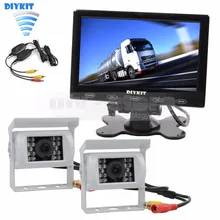 Diykit 7 дюймов сенсорный автомобильный Мониторы резервного копирования CCD Водонепроницаемый Камера заднего вида набор для лошади Прицепы motorhome Системы