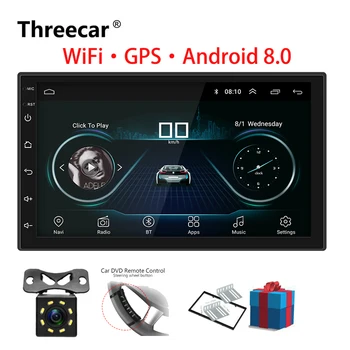 

2 Din Car Radio Android 8.0 Universal GPS Navigation Bluetooth Touchscreen Wifi Car Audio Stereo FM USB Car Multimedia MP5