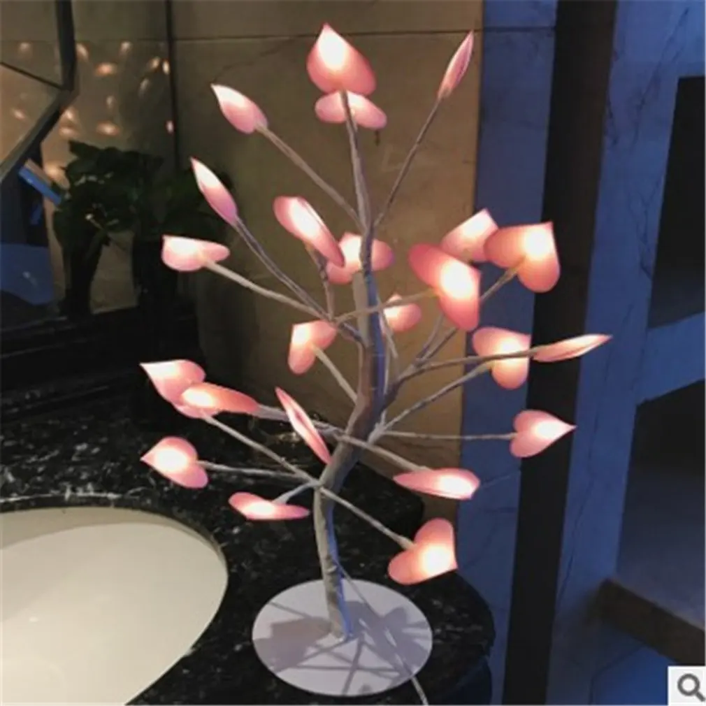 Nice Led Night Light Desk Lamp Creative Tree Shape Modeling Table