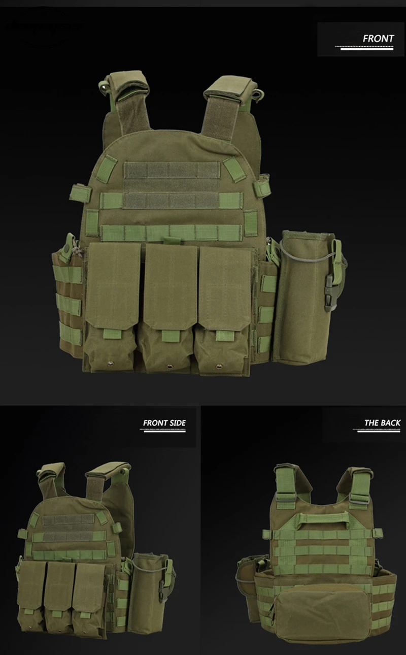 Multicam Camouflage Molle Nylon Modular Vest Tactical Combat Vests Outdoor Hunting 6094 Vests Military Men Clothes Army Vest