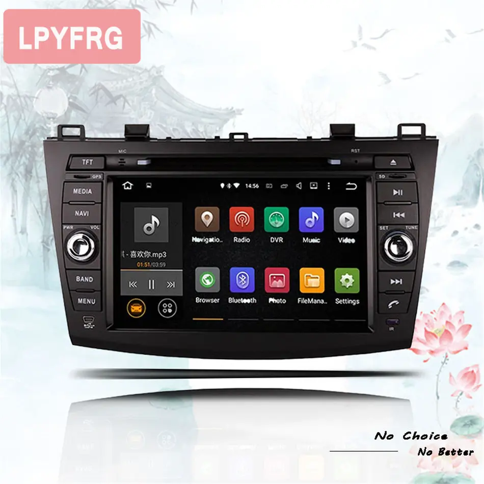 Clearance 2 Din Android 9.0 OS Car DVD Player Autoradio GPS Navigation for Mazda 3 Axela 8 inch Screen Octa Core 4GB RAM Tape Recorder 2