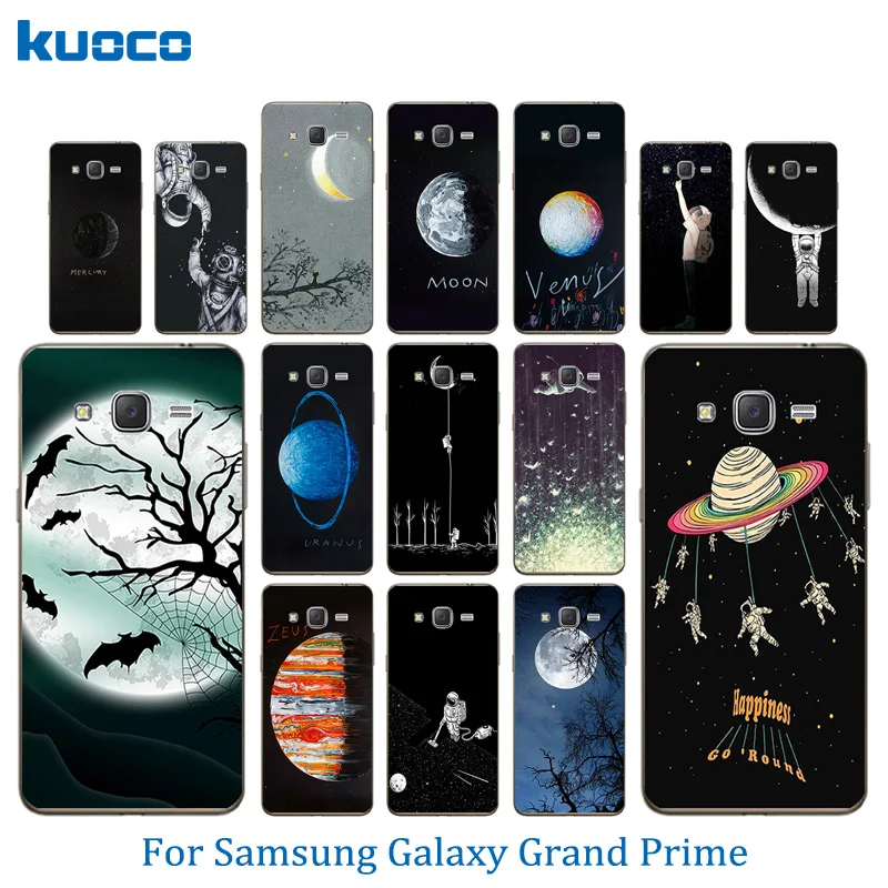 Чехол для телефона Samsung Galaxy Grand Prime TPU Silicon Space Moon шаблон G530F G531H G530FZ G5306W G5309W