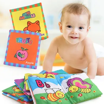 

Baby Soft Cloth Stereoscopic Cloth Book Toy Intelligence Development Educational Learning Cognize Books Toys