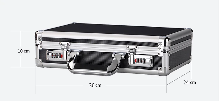 Алюминиевый портфель для хранения, переноска ручных инструментов, коробка с замком, аксессуары, органайзер, ящик для инструментов, портативный ручной Багаж