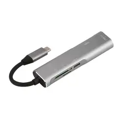 USB 3.1 Тип c HUB 5 в 1 Многофункциональный расширения док 4 К HDMI USB3.1 Интерфейс с Secure Digital памяти card/TF Card Reader