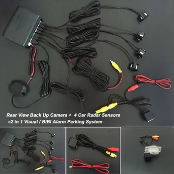 

2 in 1 Parking Assistance Car Parking Sensor Radar System + HD Night Vision Car RearView Backup Camera For Honda Vezel 2013~2016