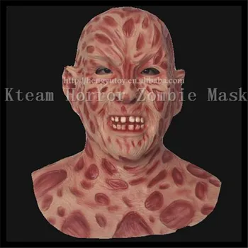 

Free shipping Halloween Party Cosplay Zombie Devil Scary Mask Freddy ZOMBIE Monster Halloween Latex Ghost Mask Toys Free size