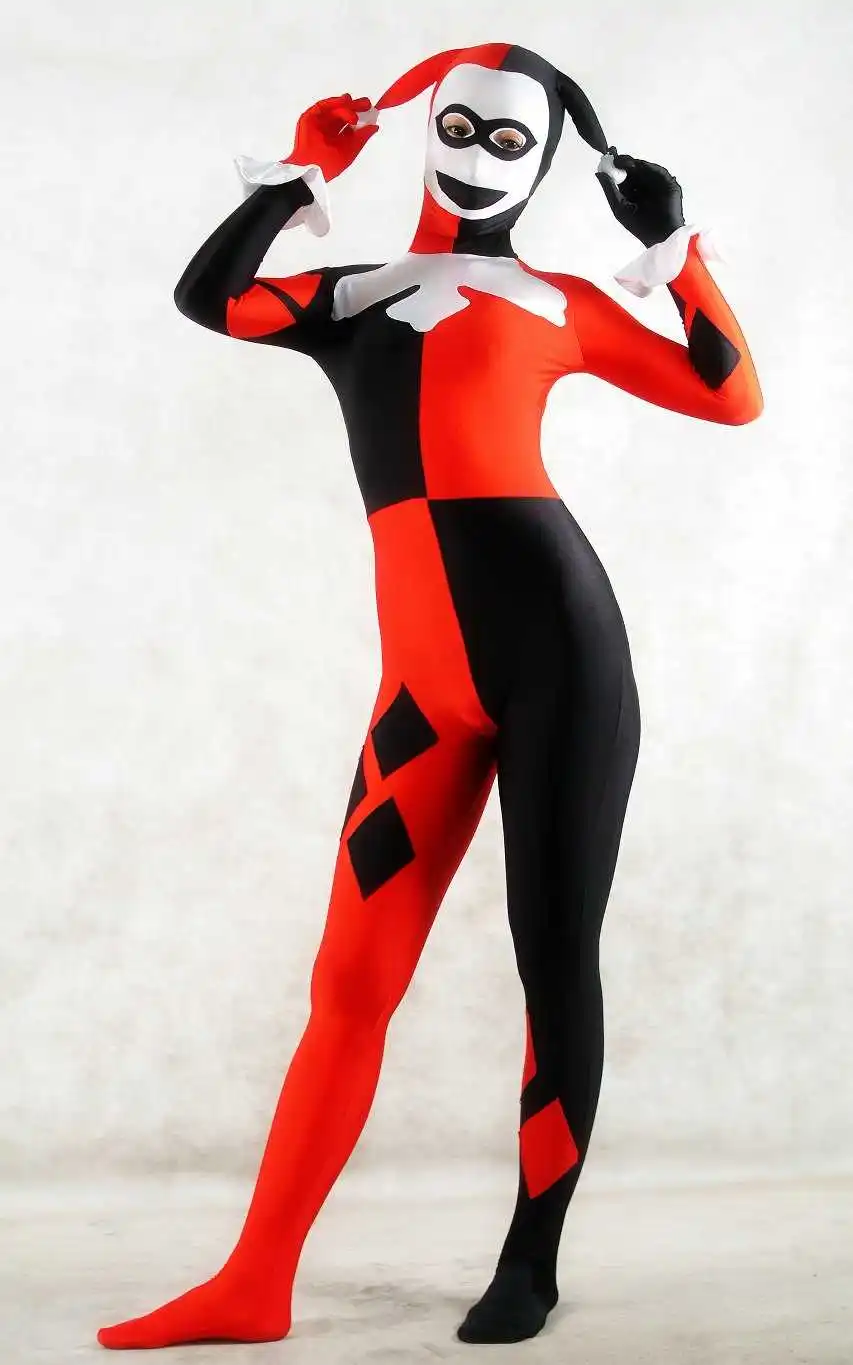 Buy Harley Quinn Cosplay Jumpsuit Villain Harley Quinn