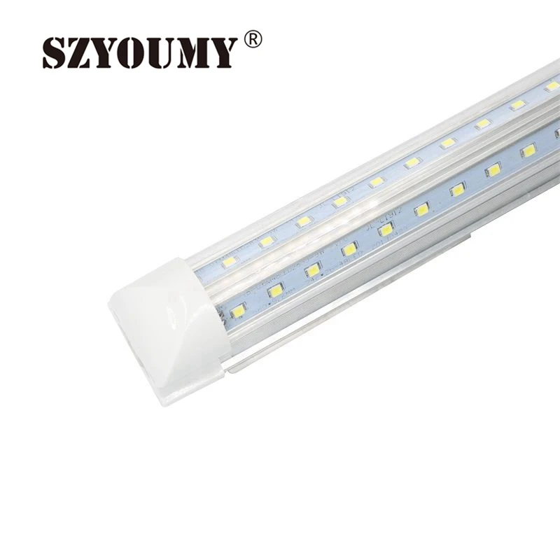 

SZYOUMY New Integrated V Shape Both Sides Light T8 LED Tube 36W 5FT 5 Feet 1.5M For Cooler Door LED Fluorescent Lights AC85-265V