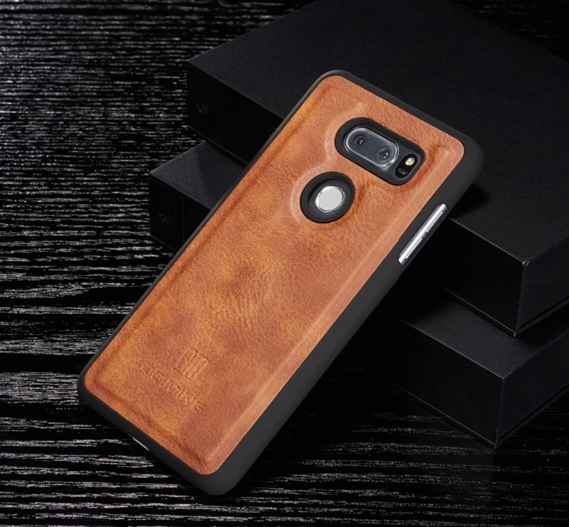 DG. Ming ретро кожаный чехол для LG V20 G6 V30 V30 plus V30+ Магнитный задний Чехол для телефона с отделением для карт откидной Чехол-кошелек для LG G7 ThinQ