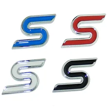 S Chrome Metal Car Front Hood Grille Emblem Badge Rear Trunk Car Stickers Car Styling For FORD Focus 2 3 Fiesta Ecosport Mondeo S Chrome Metal Car Front Hood Grille Emblem Badge Rear Trunk Car Stickers Car Styling For FORD Focus 2 3 Fiesta Ecosport Mondeo