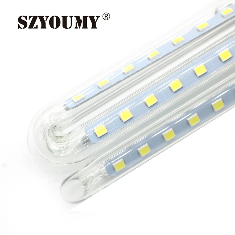 SZYOUMY u-образный Светодиодный лампочки 3 Вт 5 Вт 7 Вт 9 Вт 12 Вт E27 светодиодный Светодиодная лампа-кукуруза AC85 ~ 265 V SMD2835 360 градусов