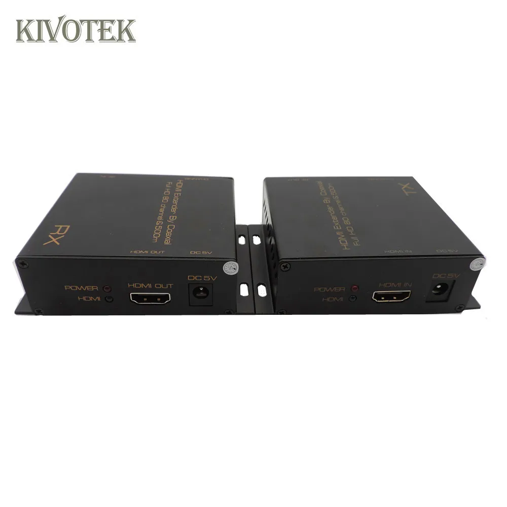 HDMI Extender Sender/Trasmitter Receiver Adapter 500m RF Coaxial Cable Connector,80 Channel,NTXs to NRXs For CCTV Free Shipping