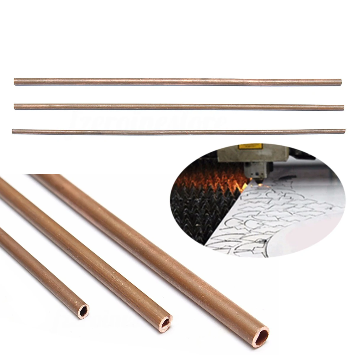 High Quality Copper Tube Plumbing Pipe/Tube DIY Rod 3mm - 5mm Inner Diameter 300mm Length