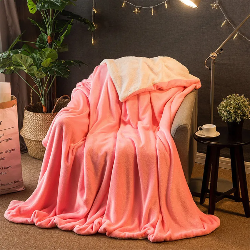 ZHUO MO зимнее шерстяное одеяло большого размера, Кашемировое одеяло Ferret, теплое одеяло s, флисовое клетчатое супер теплое мягкое одеяло на диван-кровать