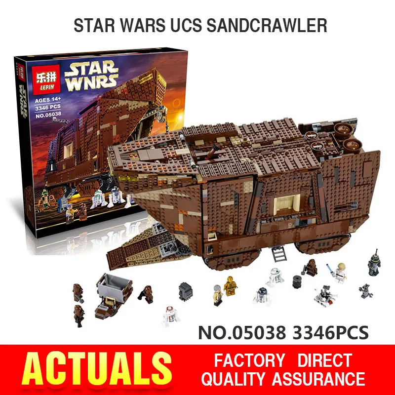 Lepin 05038 Star Wars Sandcrawler Building Blocks Sets Juguete para Construir Bricks Toys compatible