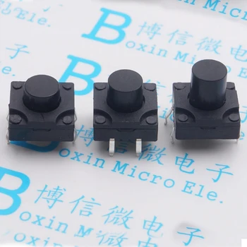 

500pcs 12 * 12 * 12MM Dust Button Switch 4 Feet Straight Line Connector