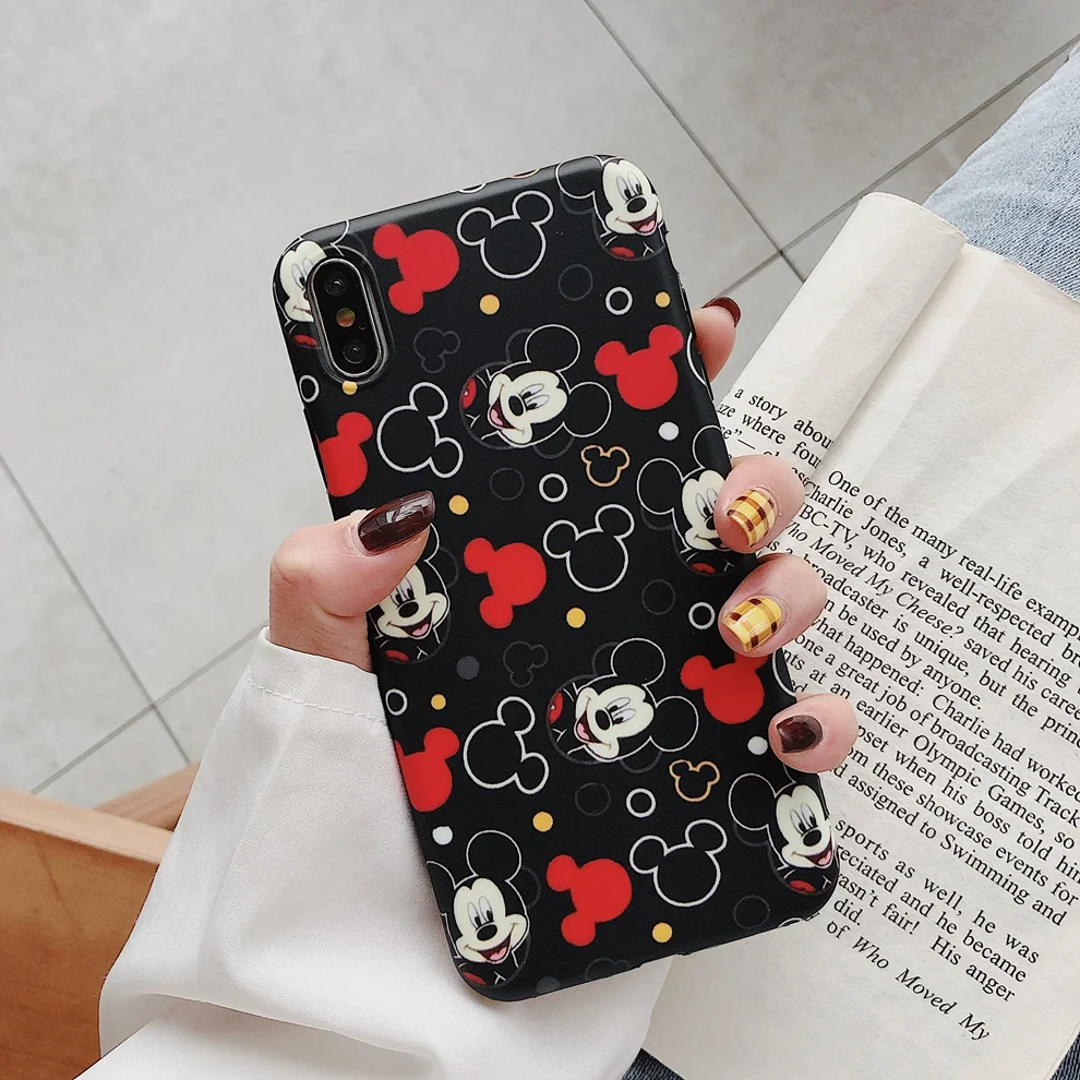 

Mickey Mouse Matte cases for Huawei Mate10 Mate20 P20 P30 Pro Nova 4/3/3i/3e Soft TPU Cute Disneys Case for Honor 9/10 V20 Cover