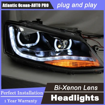 

Car Styling LED Head Lamp for VW Passat B7 led headlight 2011-2015 US Type Volks Wagen LED drl hid KIT Bi-Xenon Lens low beam
