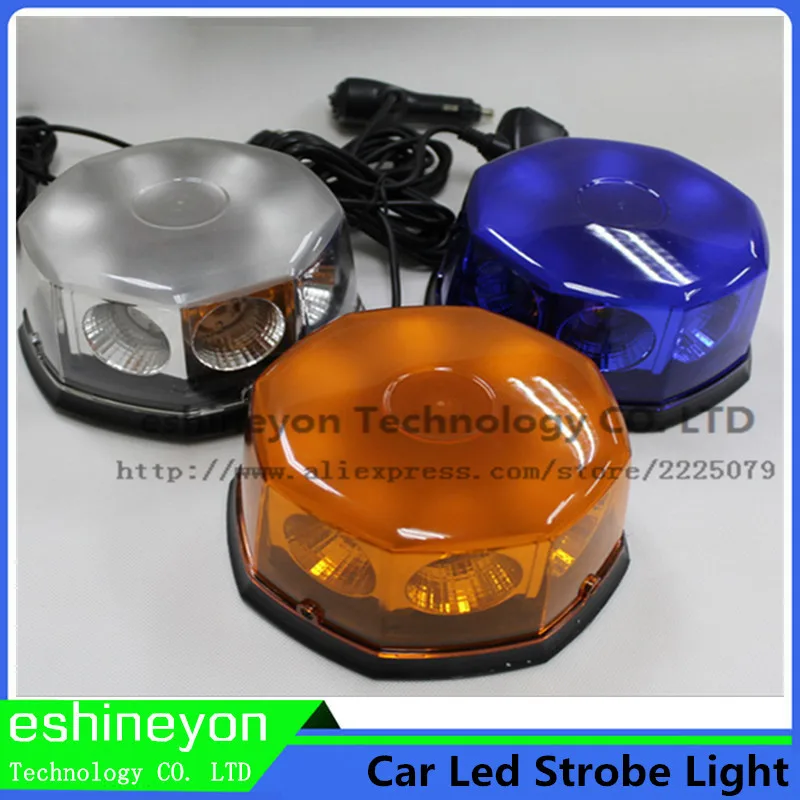 Bright 8 COB 40W Truck Vehicle Car Roof Top Flash Strobe Light