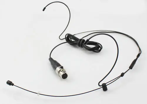 Высокое качество черный двойной крюк микрофон гарнитуры микрофон 3-конт. XLR мини Fit Самсон AKG TA3F