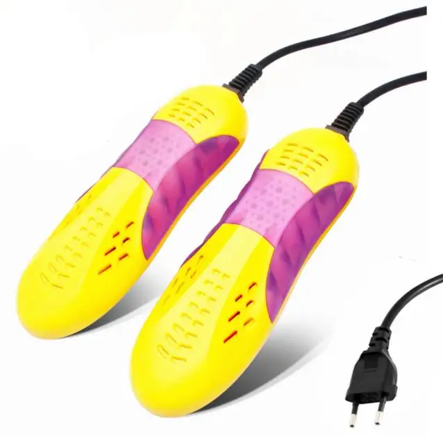 YiJiA бренд гоночный автомобиль форма Voilet светильник Сушилка для обуви Защита ног устройство с дезодорантом запахом для обуви обувь сушилка нагреватель 220 В 10 Вт ЕС Plug