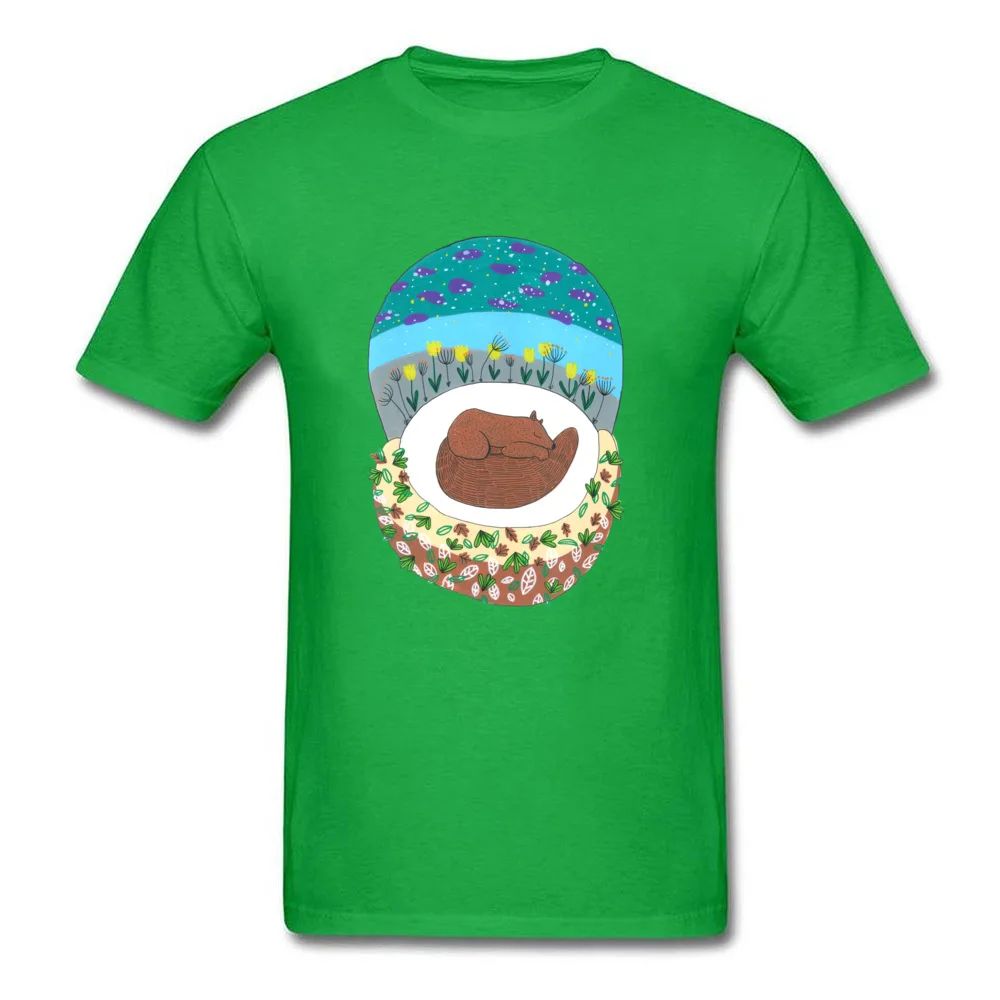 Casual Bear Under The Stars T-shirts Oversized ostern Day Short Sleeve O-Neck Tops T Shirt Pure Cotton Mens Europe T-shirts Bear Under The Stars green