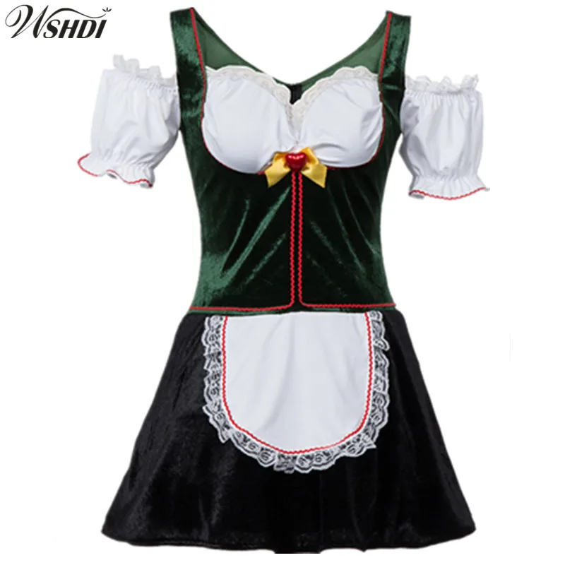 Fashion Women's Oktoberfest Costume Fancy Dress German Beer Girl Maid