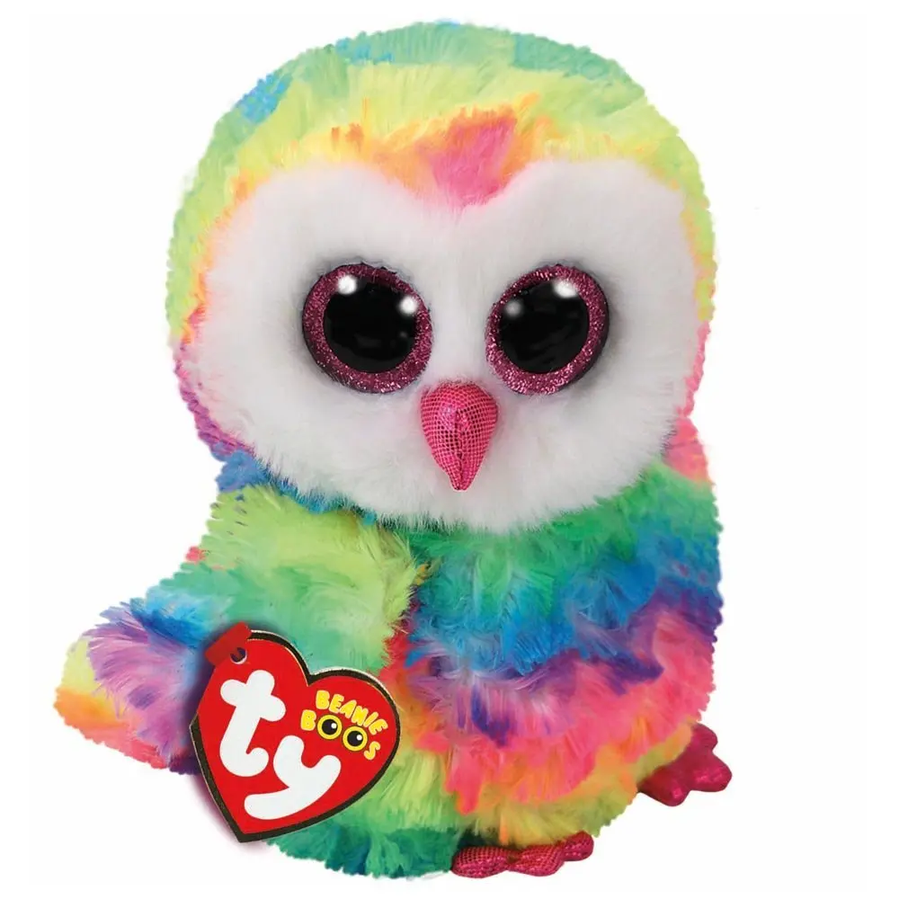 

Ty Beanie Boos Cute Animals Owen the Multicolor Owl Plush Toy Doll Owen With Tag 6" 15cm