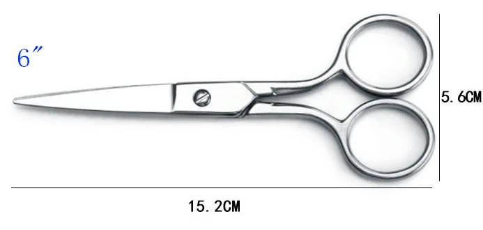 2,"-6" нержавеющая сталь 430 швейные ножницы для рукоделия и вышивки многофункциональные ножницы Швейные аксессуары инструменты - Цвет: 6-Inches
