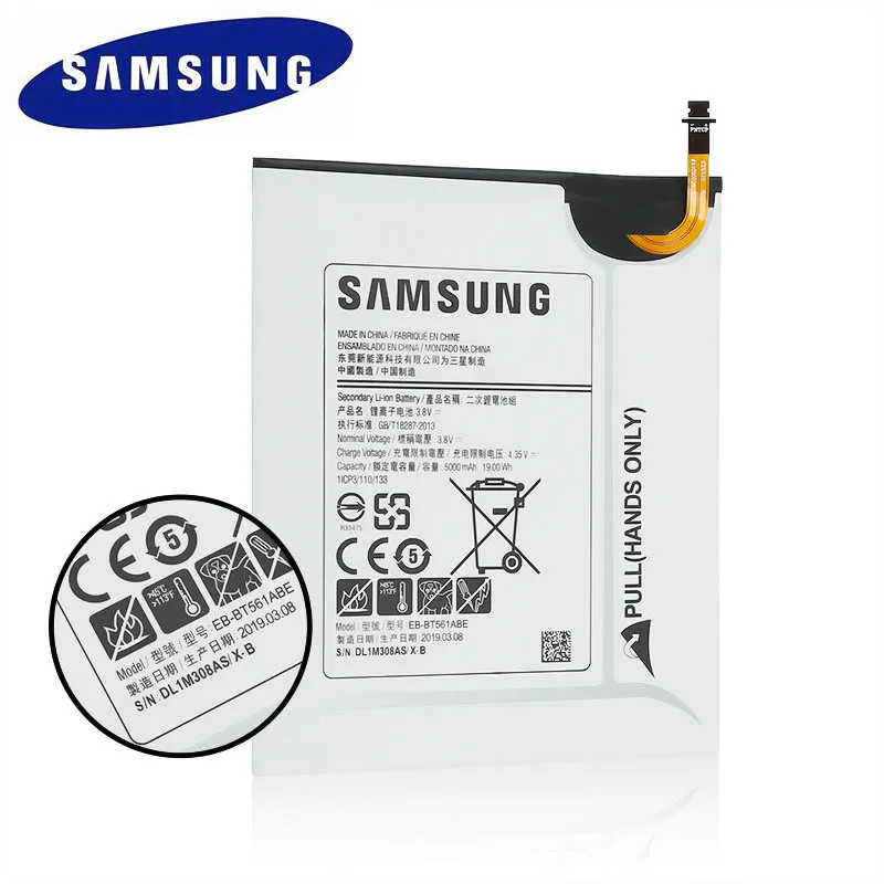 Оригинальная запасная батарея для SAMSUNG Galaxy Tab E SM T560 T561 5000 мАч|Аккумуляторы