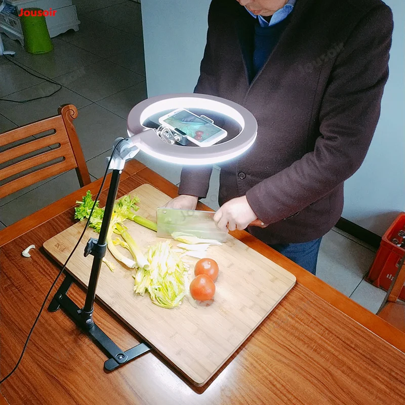  LED Selfie Ring Light Studio Photography Photo Dimming Fill Ring Light with Tripod for Smartphone o - 32969685248