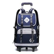 Children School Bags Trolley Backpacks Boys 2/6 Wheels Schoolbag Kids Luggage Bag grils Wheels Backpack travel Rolling Backpack 2 6 wheels boys trolley backpack wheeled school bag children travel luggage suitcase on wheels kids rolling book bag detachable