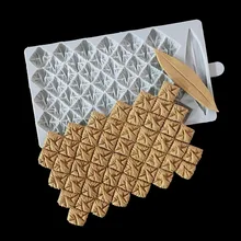 Minsunbak новейший тисненый Ананасовый Узор, силиконовая форма для помадки, DIY Инструменты для украшения торта