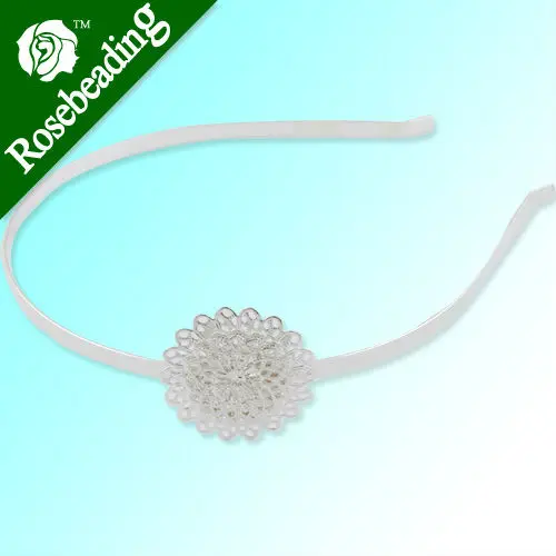 

34MM Round Headband,Silver Plated,Sold 10 PCS Per Package,headscarf