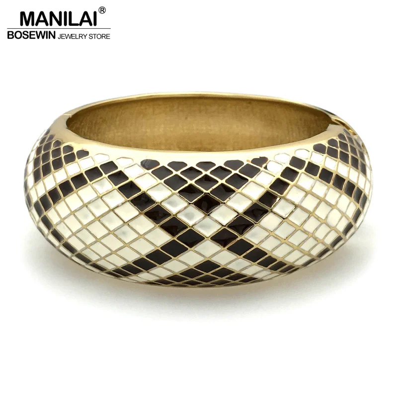 MANILAI, индийские ювелирные изделия, форма змеи, круговой сплав, винтажные браслеты, золотой цвет, тон, массивные браслеты-манжеты для женщин