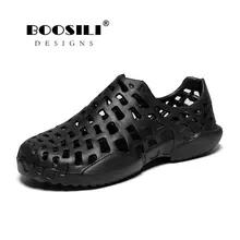 Men Sandals Real 2019 Mens Leather Sandal Male And Female Same Style Garden High Quality Breathable Clogs Lightweight 4 Colours reef men s real tree phantoms thong sandal