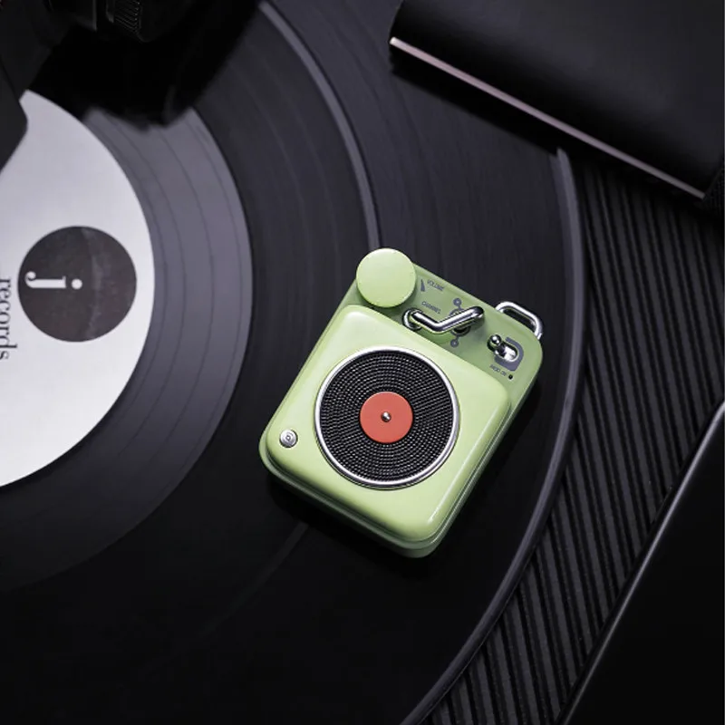 New Xiaomi Cat King Atomic Mini Record Player B612 Bluetooth Intelligent Audio Portable Zinc Alumin