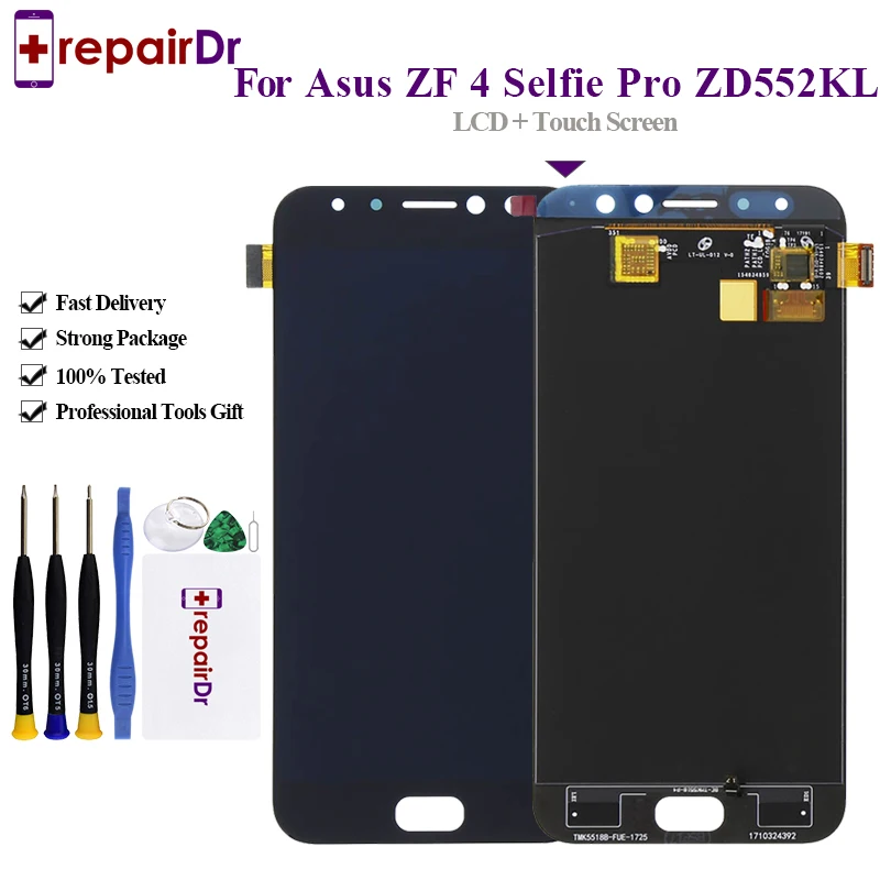 ЖК-дисплей 5 дюйма для Asus ZenFone 4 Selfie Pro ZD552KL сенсорный экран с дигитайзером в сборе