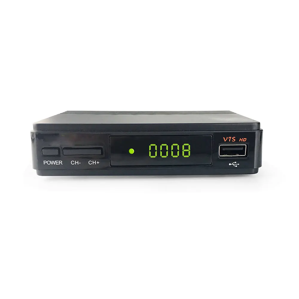 

V7S HD DVB-S2 Receptor Satellite TV Receiver Decoder+USB WIFI Receptor 1 year Europe 5 cline PK V7 HD Receiver