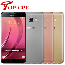 Unlocked Original Samsung Galaxy C7 C7000 4G LTE Android 4GB RAM 32/64GB ROM 16MP 5.7″ 16.0MP Dual SIM smatphone mobile Phones